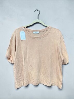 Relaxed Short Sleeve Tee in Sand Crop